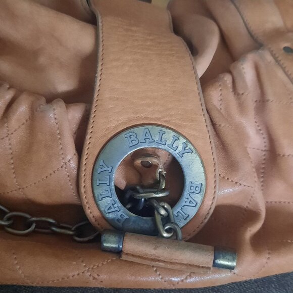 Bally leather shoulder bag , Made in Italy - Picture 6 of 8